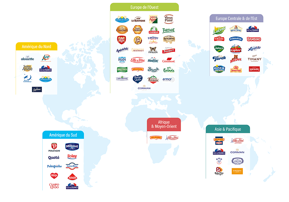Savencia mapa mundo